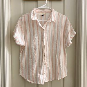 Striped button down shirt